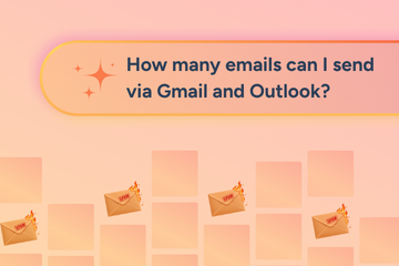 How many emails can I send via Gmail and Outlook?