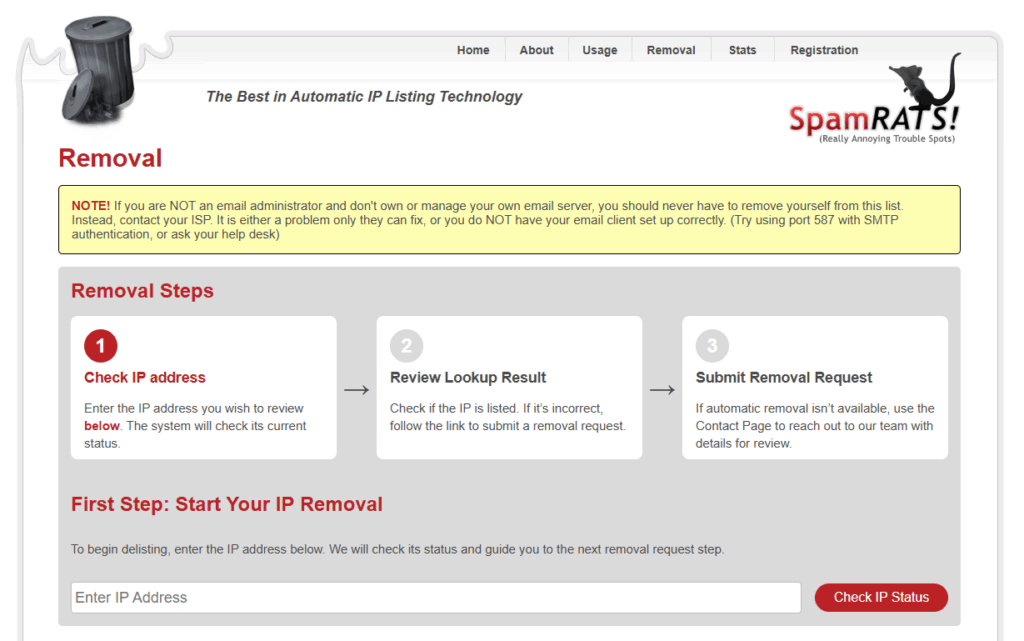 RATS-Spam Blacklist: What It Is, How It Works, and How to Remove Your IP 2 spamrats removal
