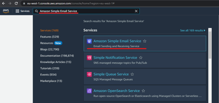 How to connect Amazon SES to Warmy.io 1 Amazon SES
