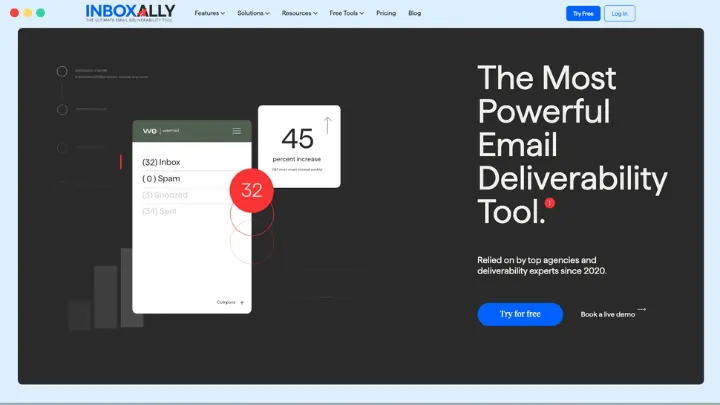 InboxAlly Homepage Screenshot