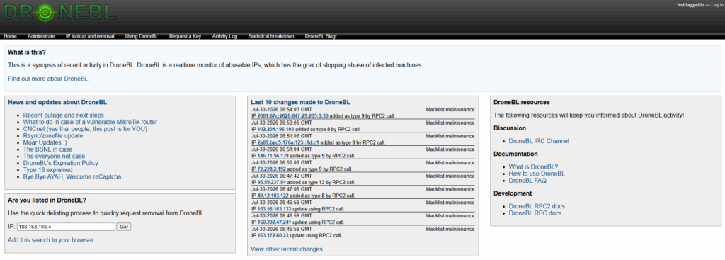 DroneBL Blacklist: What is it & How to Delist