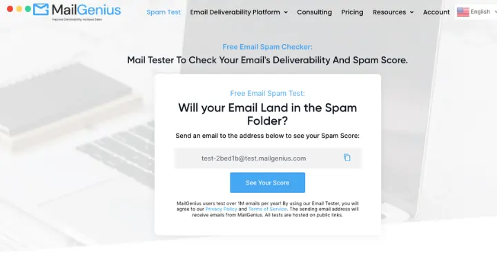 Warmy vs MailGenius Homepage Screenshot