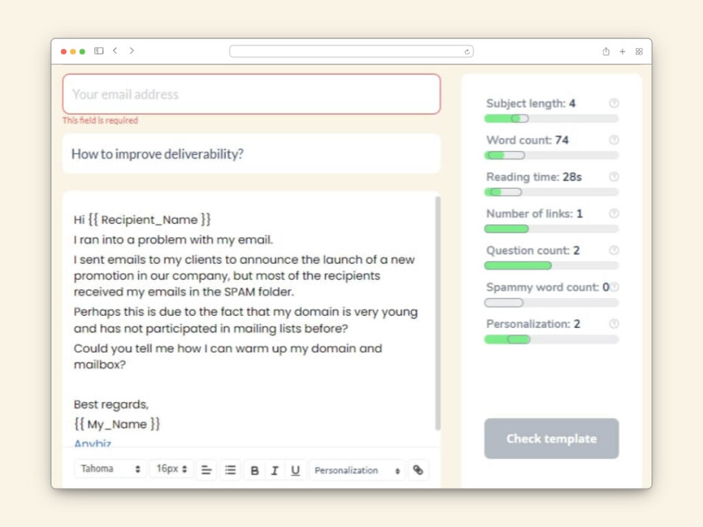 Klaviyo Email Deliverability: Best Practices and Tools 4 email template checker