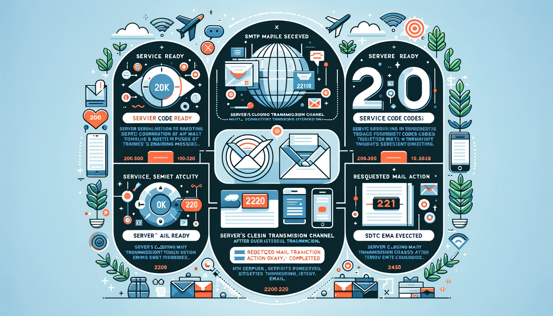 SMTP Response Codes 200, 220, 221, and 250: What Each One Means