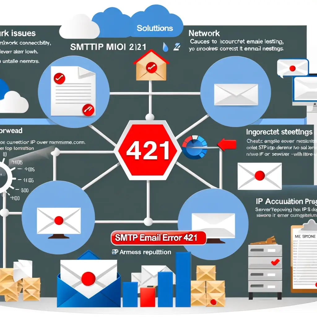 SMTP Error 421: Service Temporarily Unavailable — Causes, Sub-Codes, and Fixes