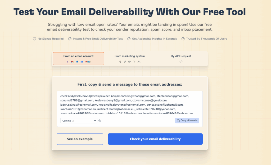 Get Response deliverability: Best Practices and Tools 4 Deliverability test