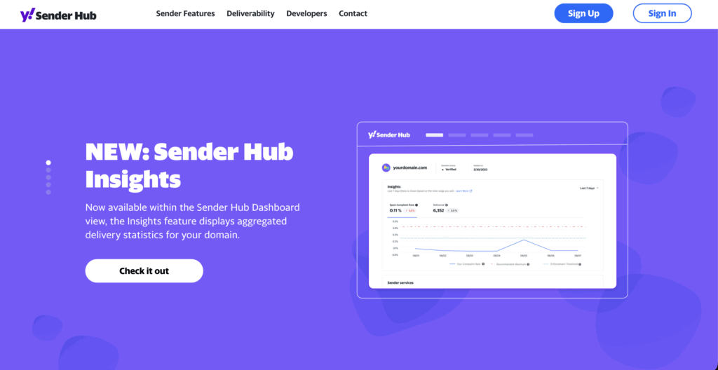 Yahoo emails bouncing back: Error codes, causes, and fixes 2 Yahoo Sender Hub