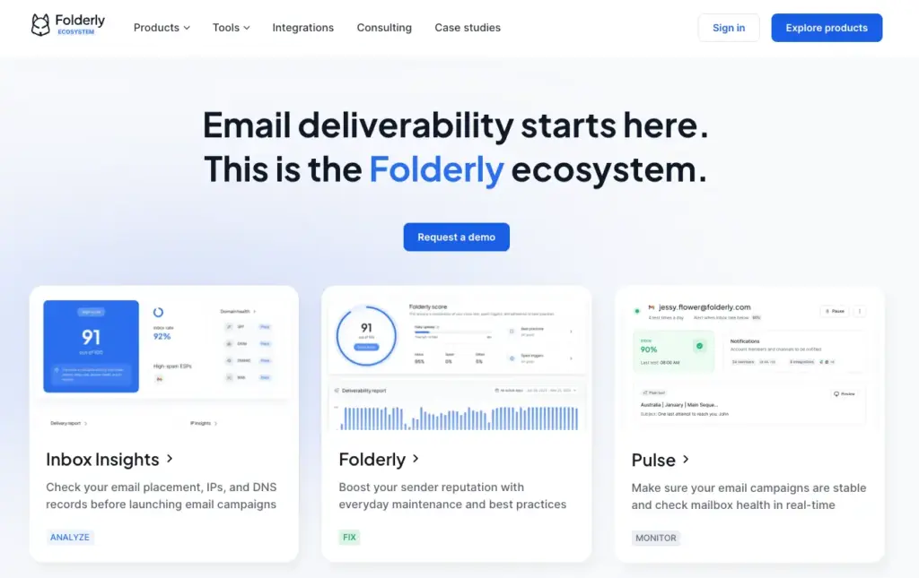 Folderly Homepage