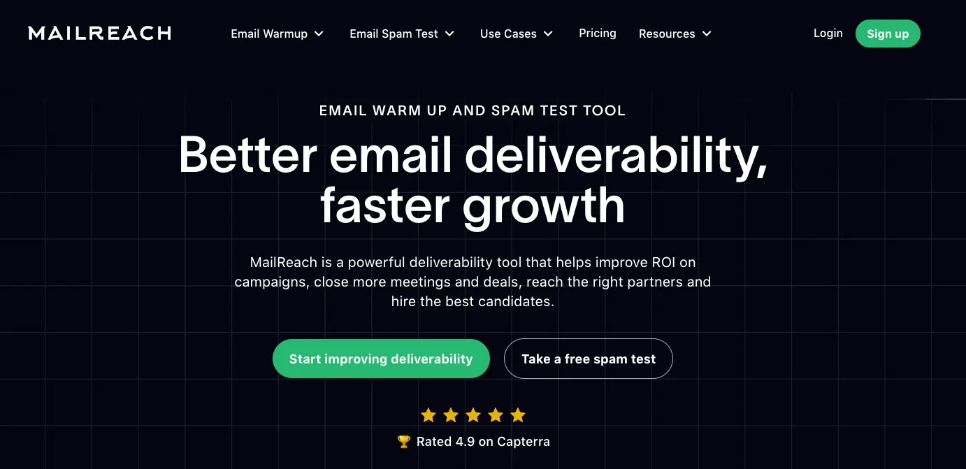 7 best Smartlead alternatives for 2026 compared 8 Mailreach Homepage