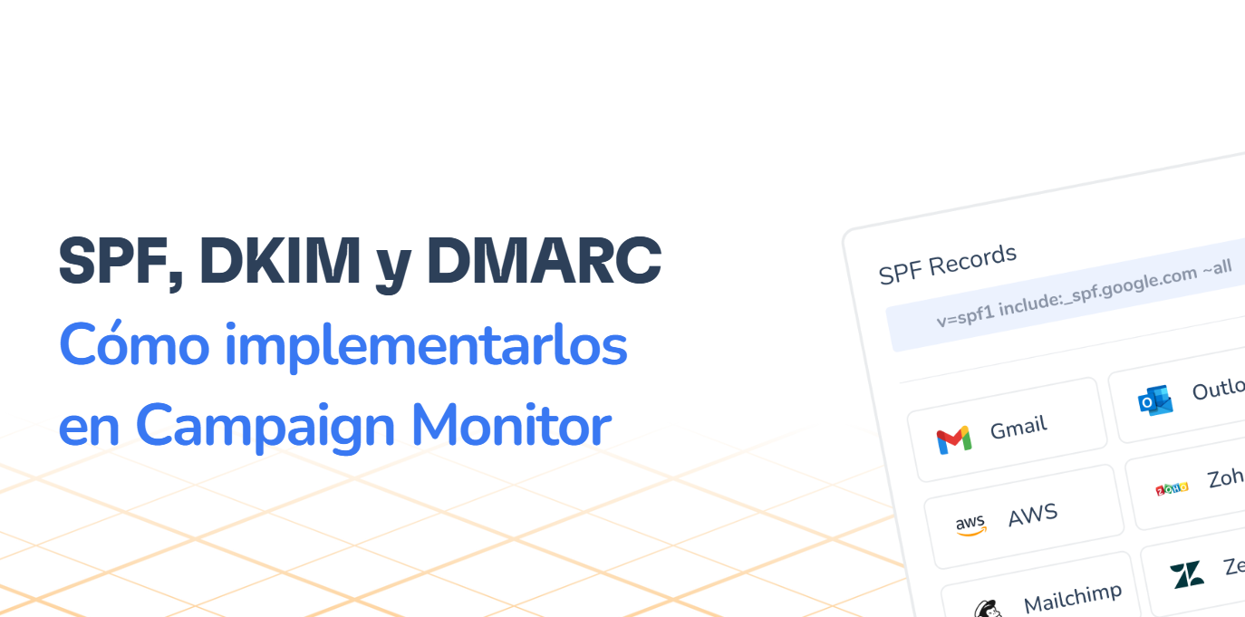Cómo implementar SPF, DKIM y DMARC en Campaign Monitor