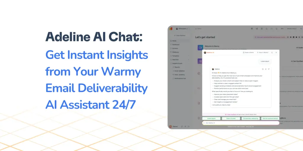 Adeline AI Chat: Get Instant Insights from Your Warmy Email Deliverability AI Assistant 24/7