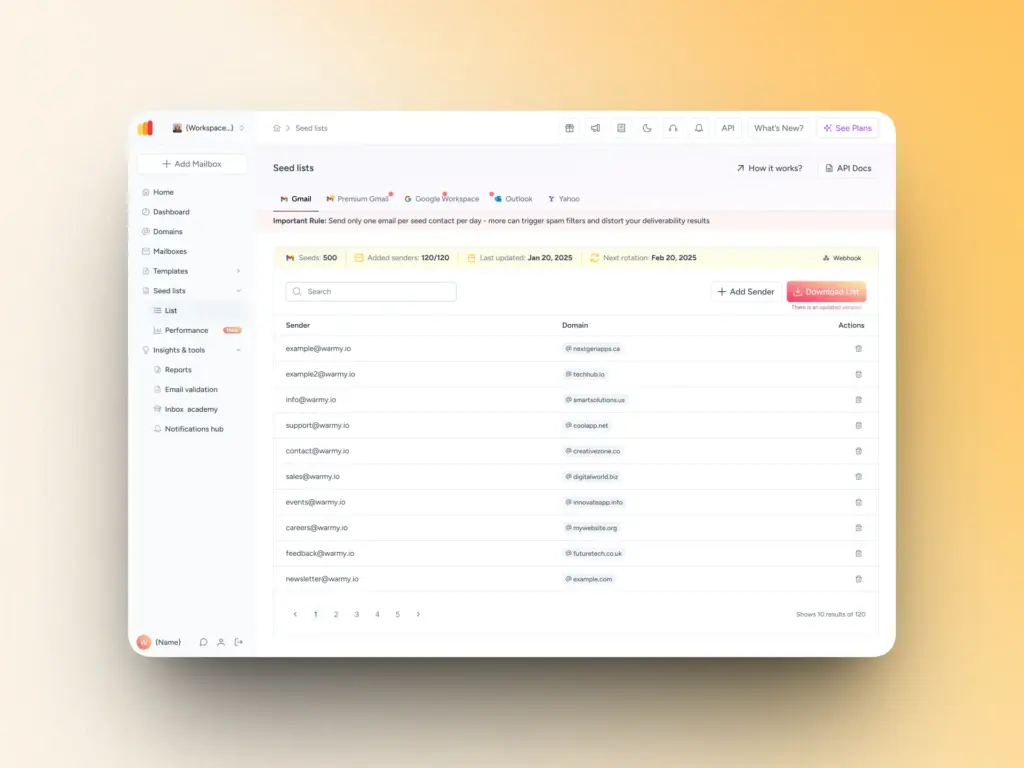 Email Blacklist Impact on Deliverability: How Gmail, Outlook & Yahoo Really Filter Senders 2 Seed List Overview