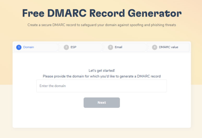 DMARC Record Generator 1