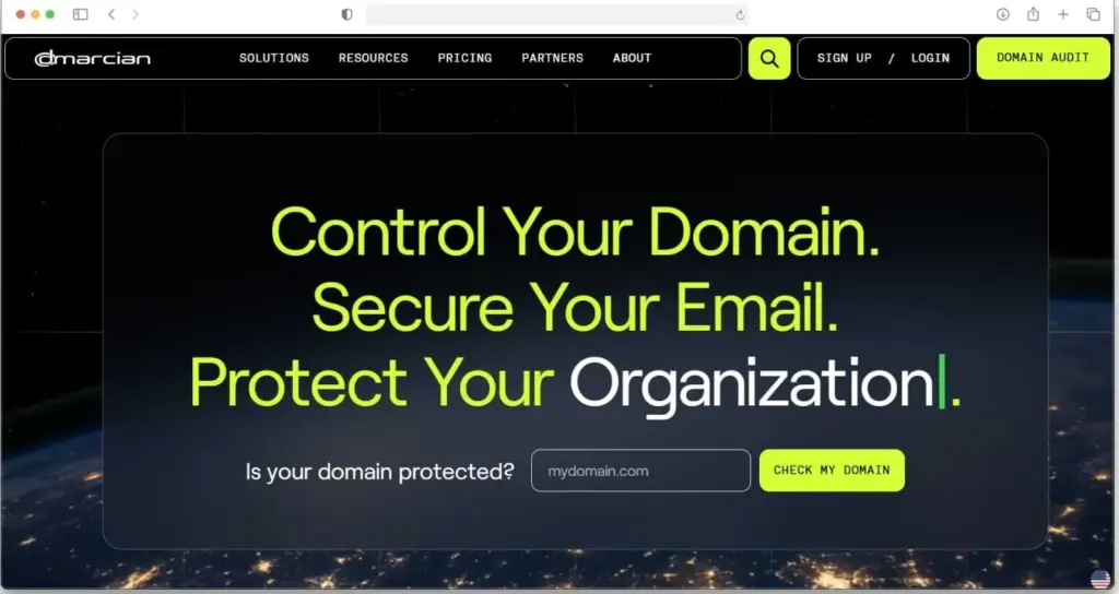 Top DMARC Reporting and Monitoring Tools in 2026 4 Dmarcian Homepage Screenshot