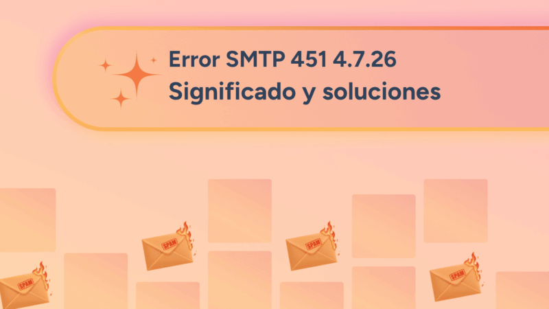 Error SMTP 451 4.7.26: Correo electrónico bloqueado por mala reputación del dominio
