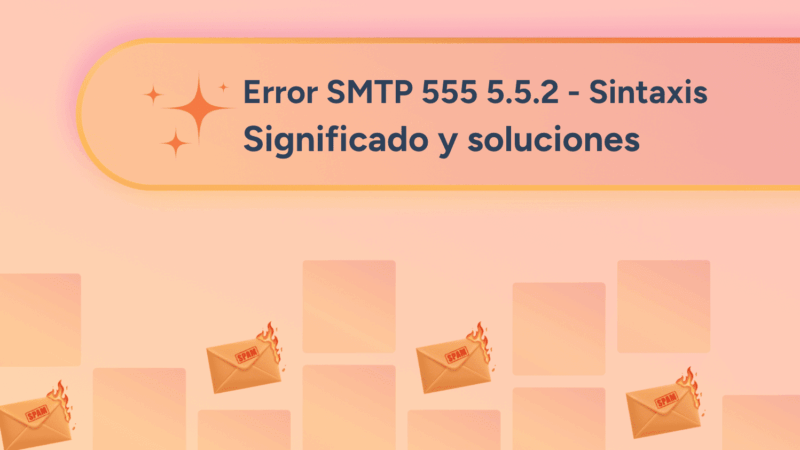 Error SMTP 555 5.5.2: Fallos de sintaxis – Causas y soluciones