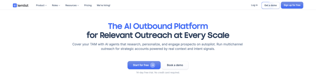7 best Smartlead alternatives for 2026 compared 4 lemlist homepage