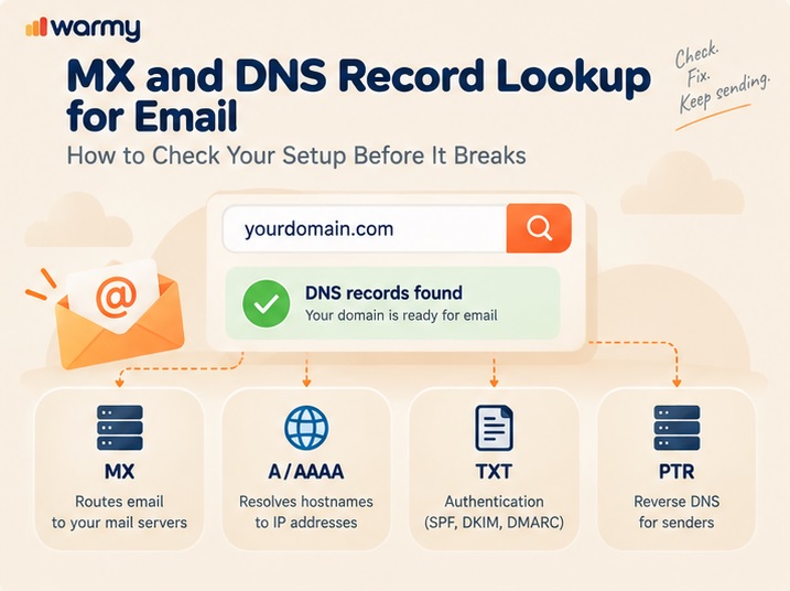 MX and DNS Record Lookup for Email: How to Check Your Setup Before It Breaks 3 mx dns record lookup - warmy.io