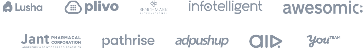 Used by 15,000+ companies from startups to enterprise