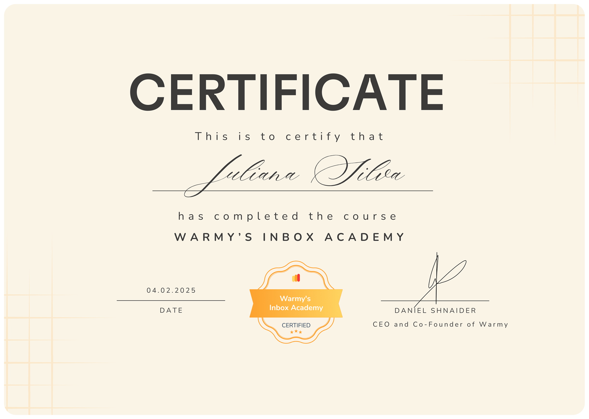 Warmy email deliverability academy course preview