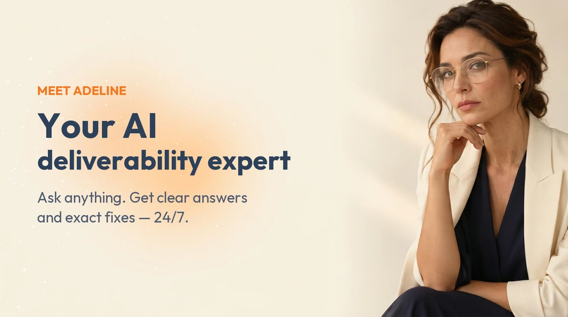 Meet Adeline, your AI deliverability expert